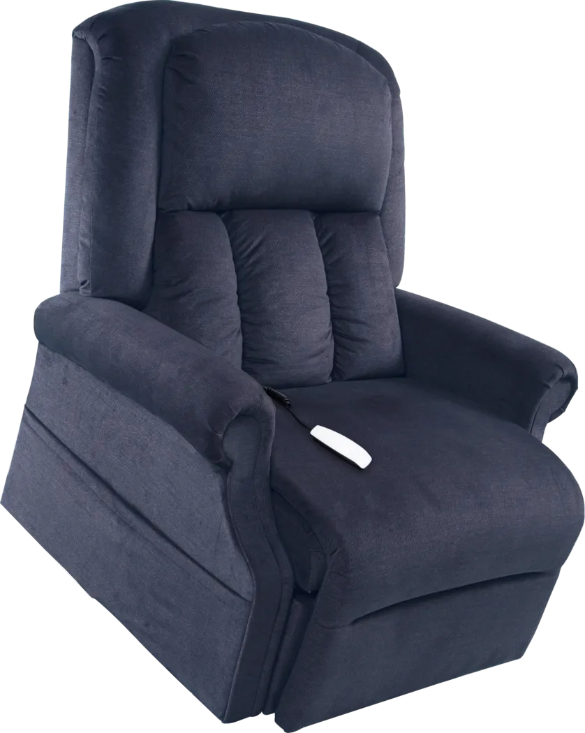 Lambeth Blue Lift Chair Power Recliner - Thumbnail - Image 2