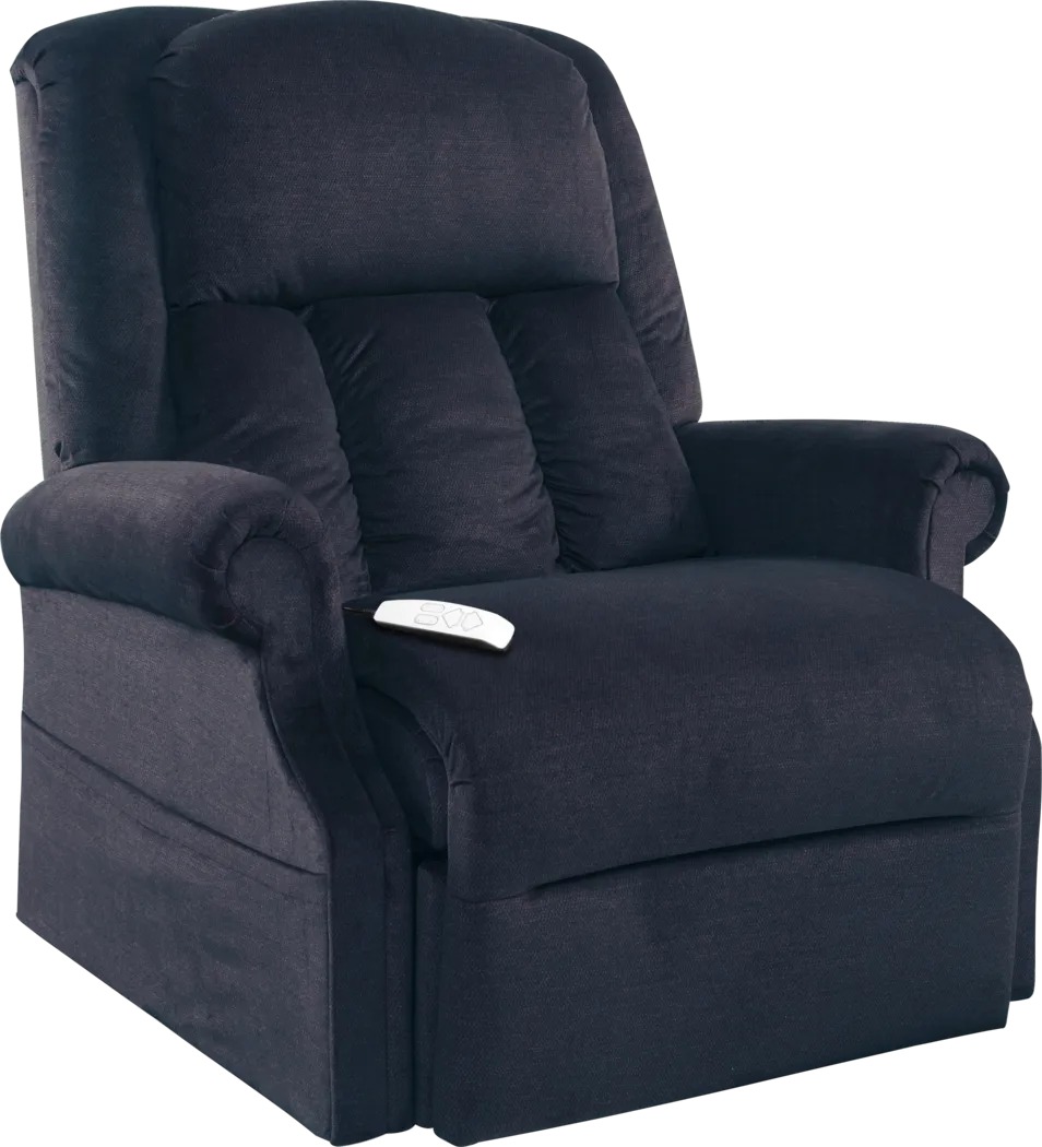 Lambeth Blue Lift Chair Power Recliner - Thumbnail - Image 1
