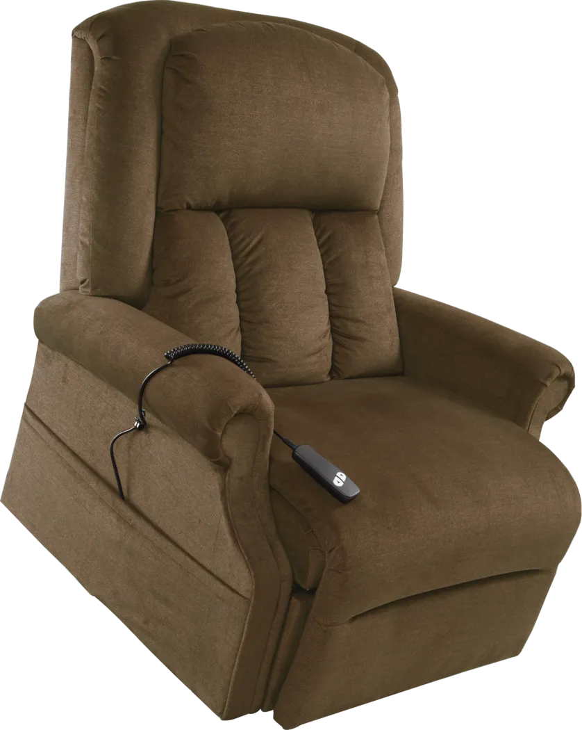 Lambeth Brown Lift Chair Power Recliner - Thumbnail - Image 2