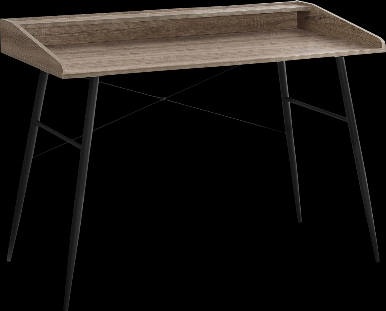 Lambright Dark Taupe Desk - Thumbnail - Image 1