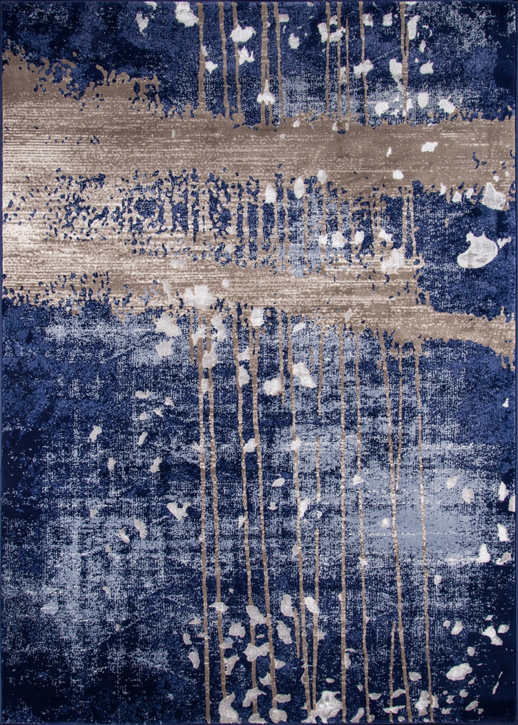 Lambros Blue 7'6 x 9'6 Rug - Thumbnail - Image 1