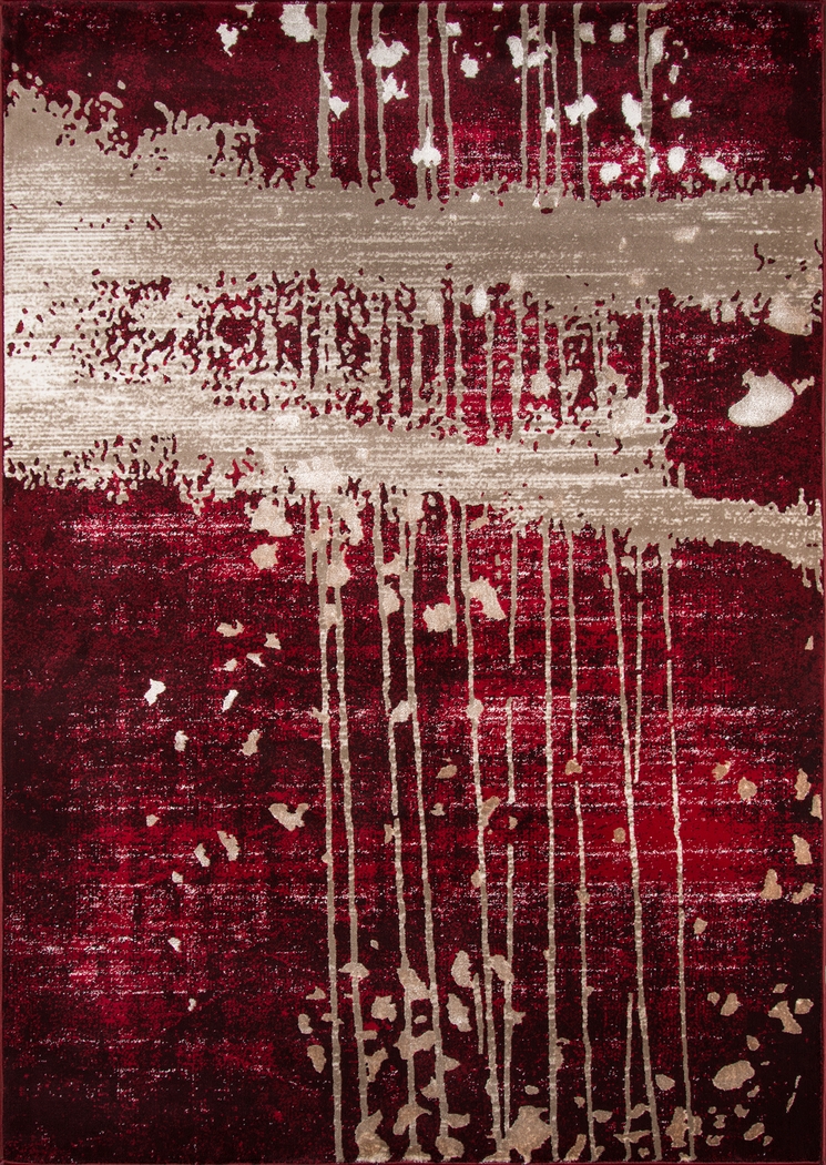 Lambros Red 5' x 7'6 Rug - Thumbnail - Image 1