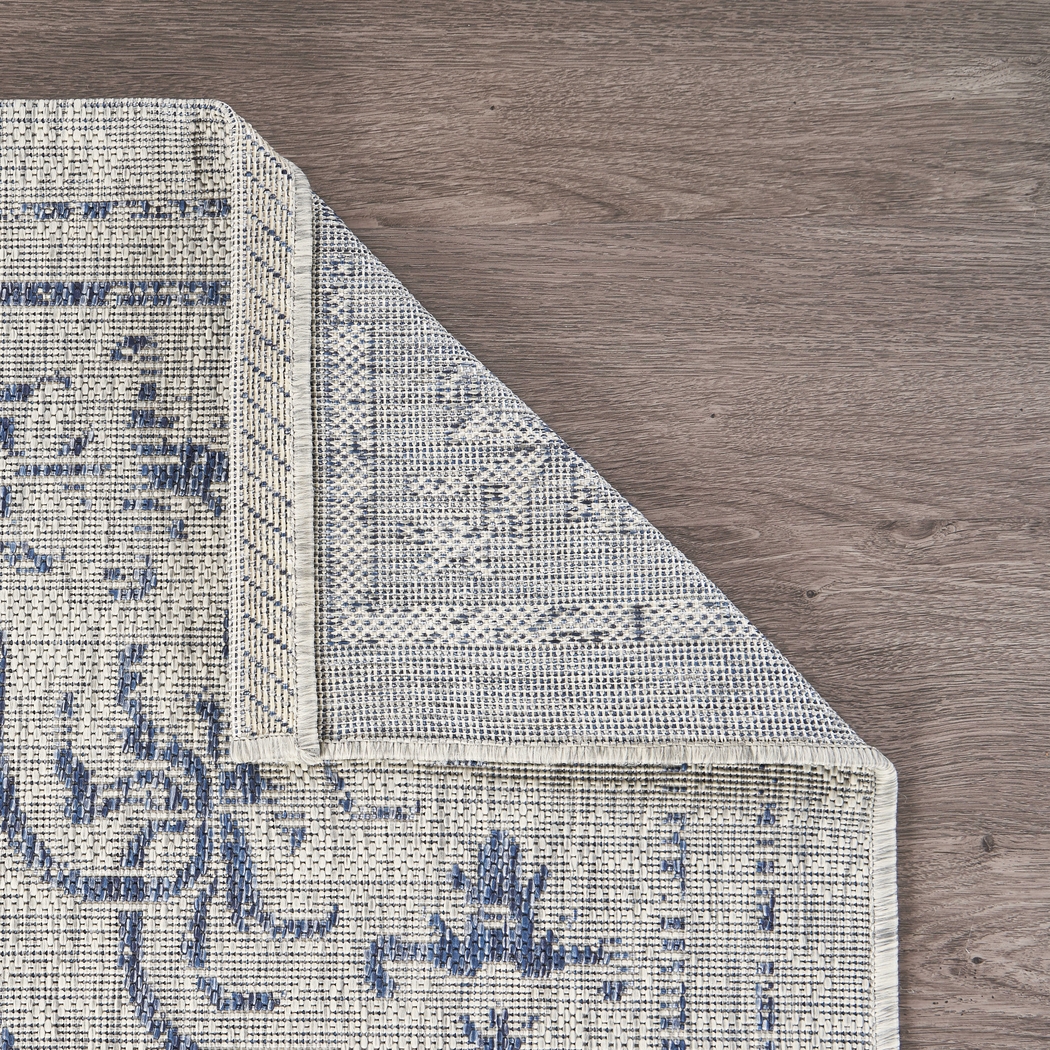 Lamdiac Navy/Gray 7'9 x 9'9 Indoor/Outdoor Rug - Thumbnail - Image 4