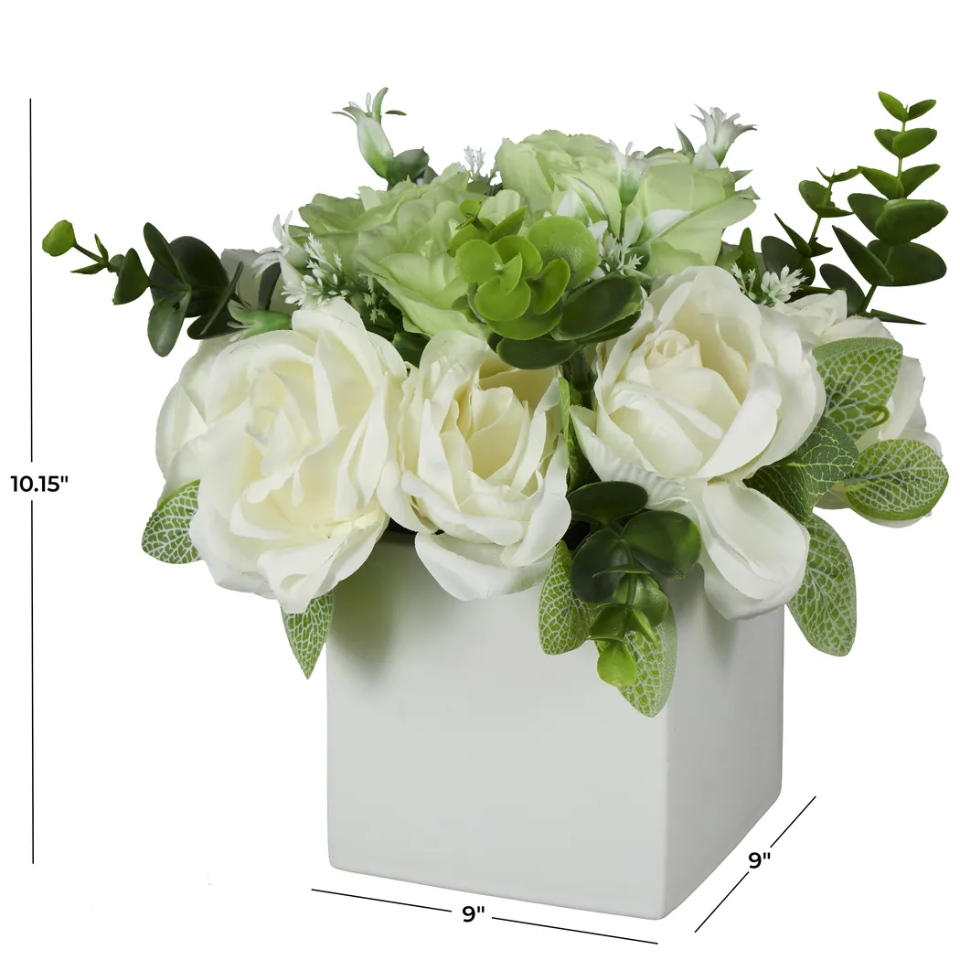 Lamhi White Indoor/Outdoor Silk Floral - Thumbnail - Image 4