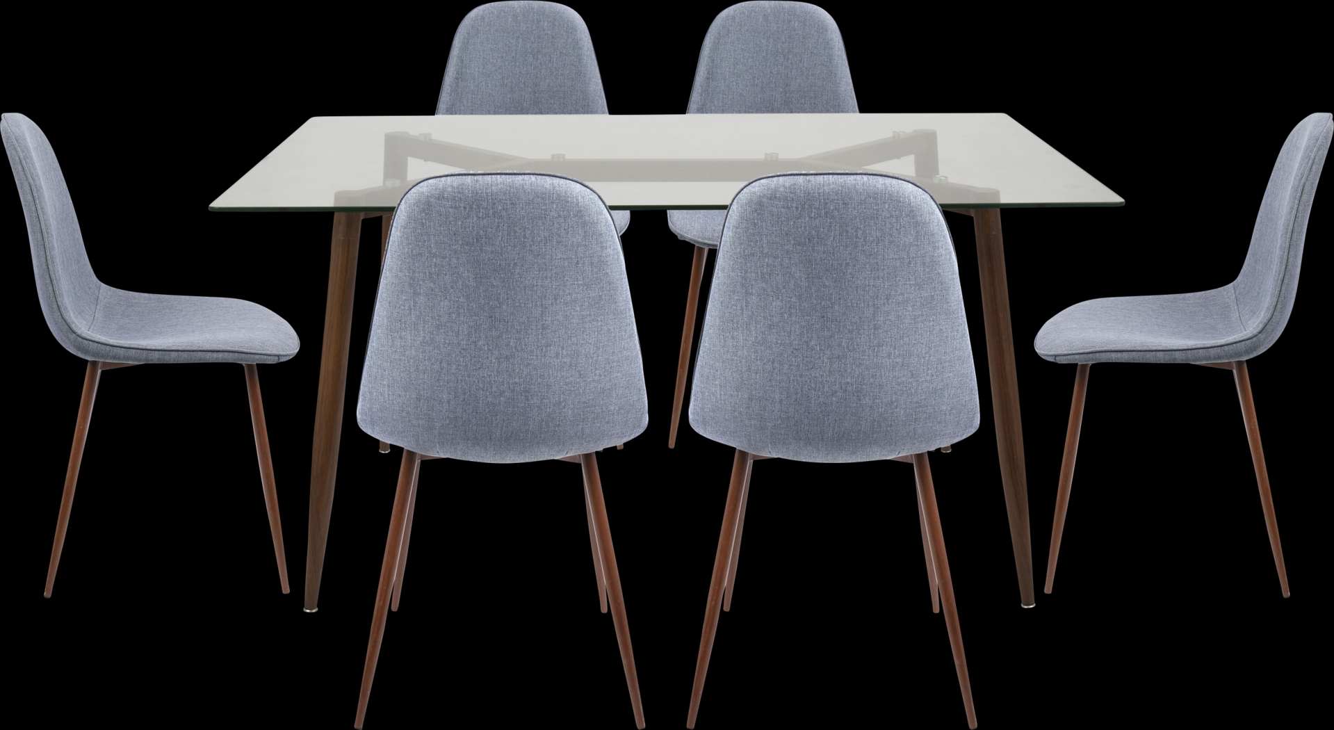 Lamirda II Blue 7 pc. Dining Set - Thumbnail - Image 1