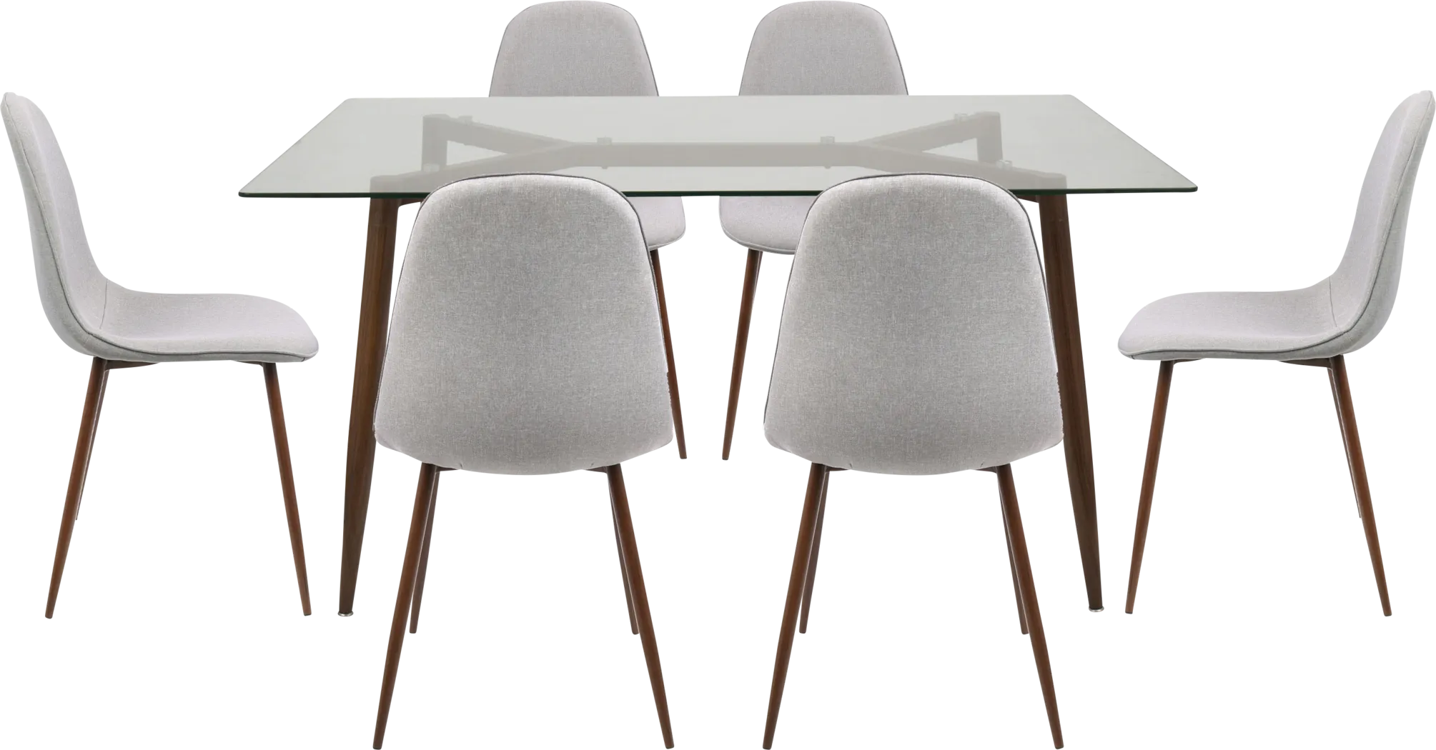 Lamirda II Gray 7 Pc. Dining Set - Thumbnail - Image 1