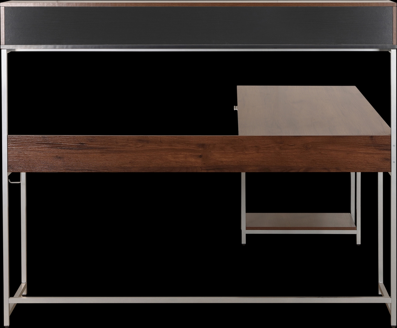 Lamlou Walnut L-Shaped Storage Desk - Thumbnail - Image 12