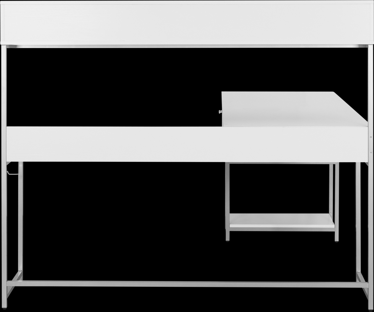 Lamlou White L-Shaped Storage Desk - Thumbnail - Image 8