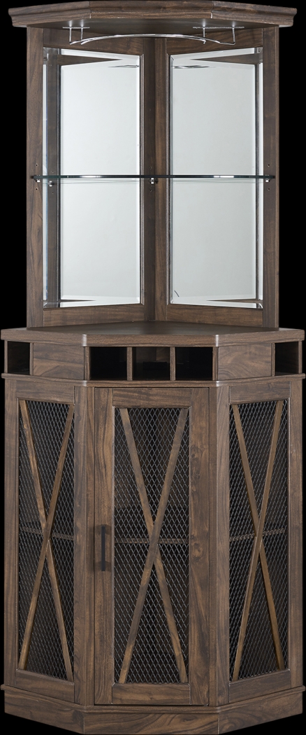 Lamon Brown Bar Cabinet - Thumbnail - Image 2