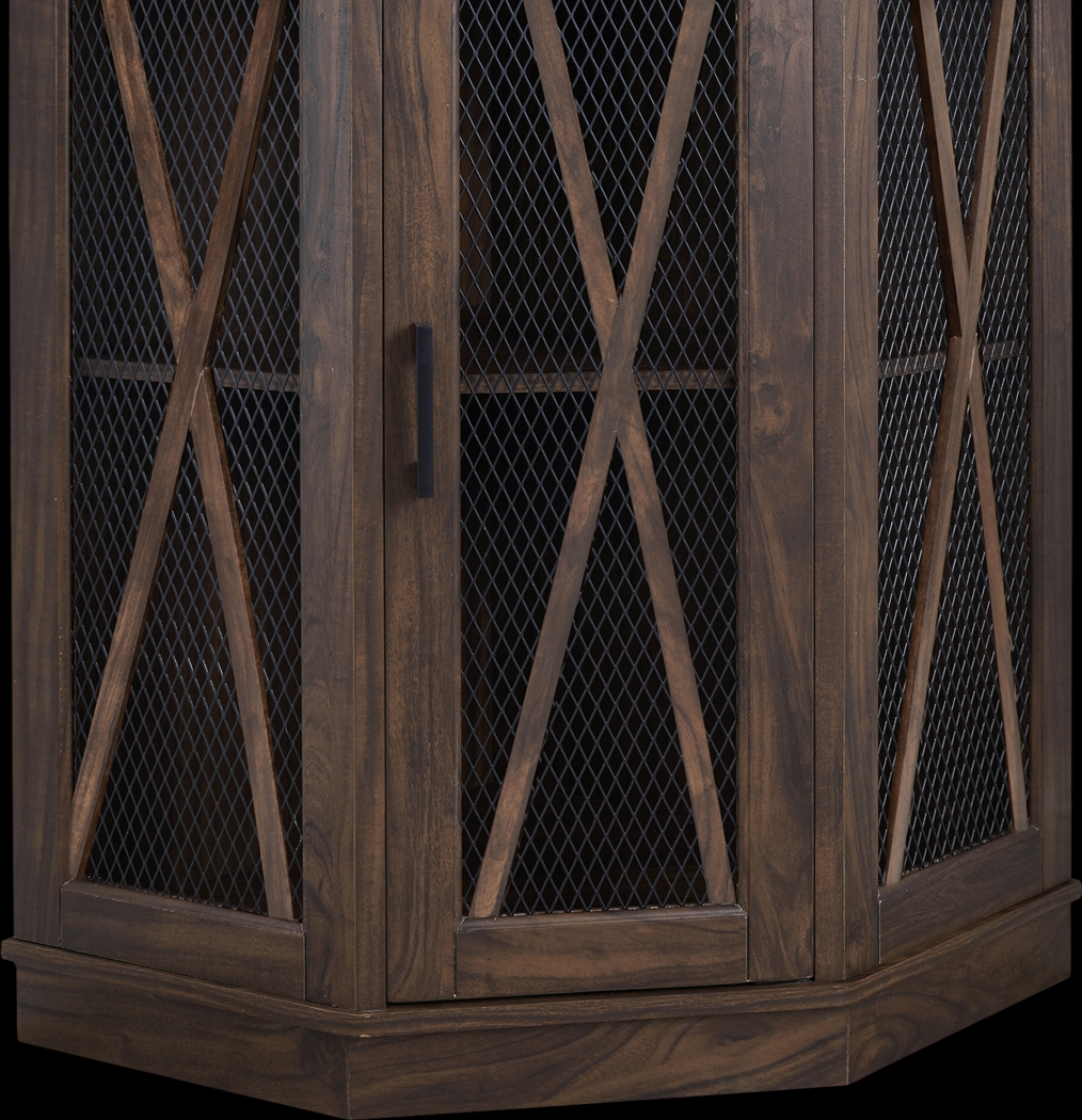 Lamon Brown Bar Cabinet - Thumbnail - Image 4