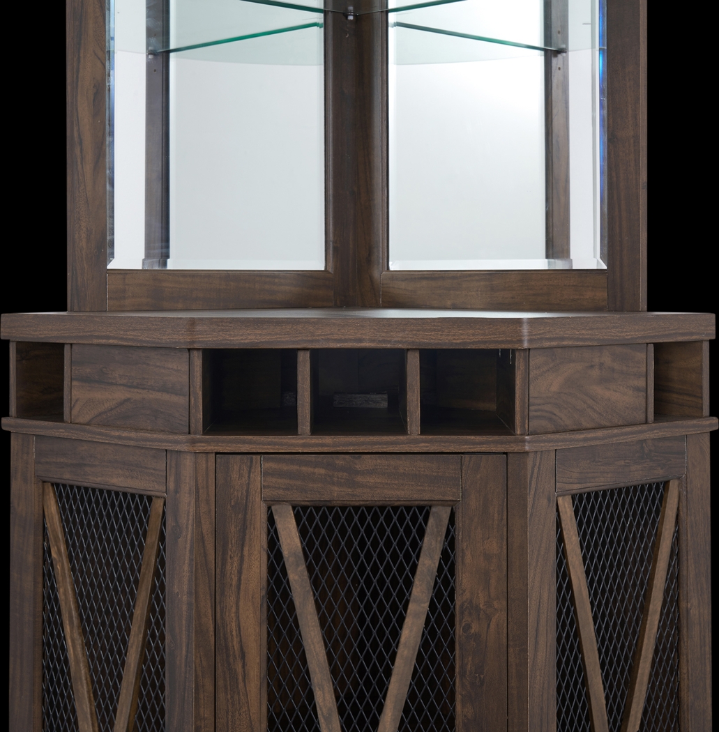 Lamon Brown Bar Cabinet - Thumbnail - Image 5