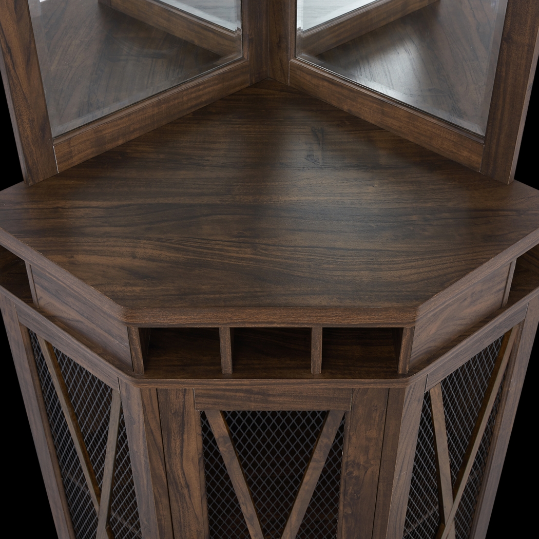 Lamon Brown Bar Cabinet - Thumbnail - Image 6