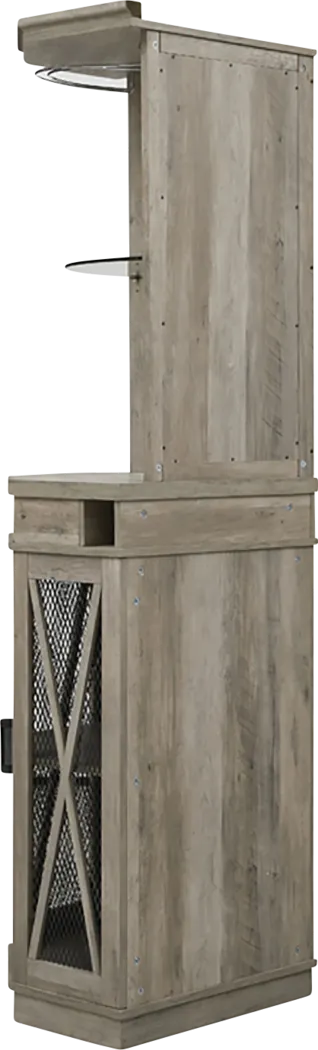 Lamon Gray Bar Cabinet - Thumbnail - Image 5