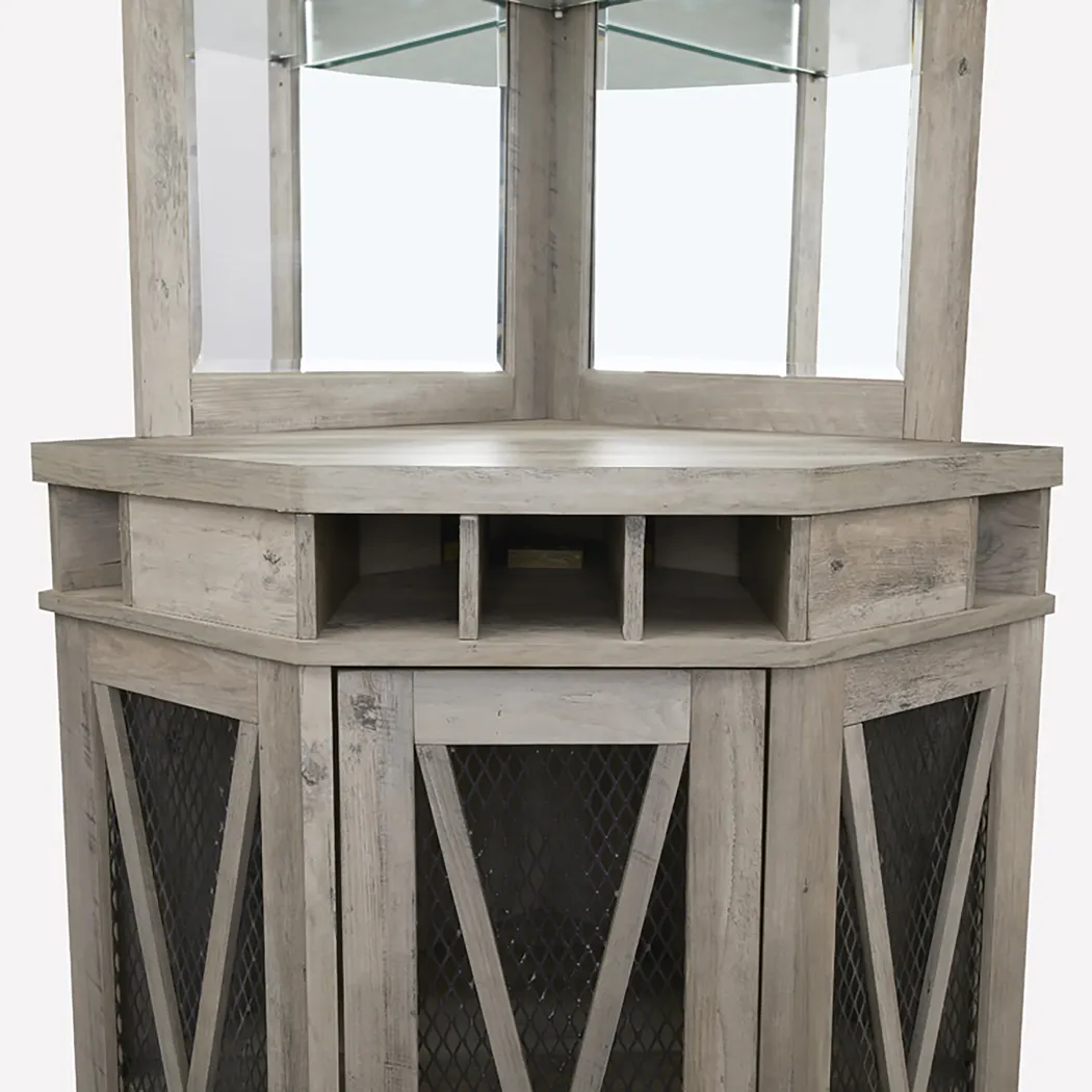 Lamon Gray Bar Cabinet - Thumbnail - Image 9
