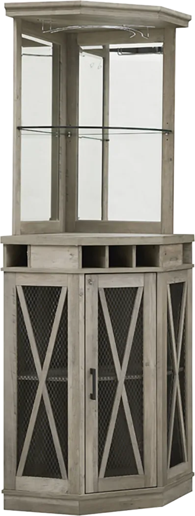 Lamon Gray Bar Cabinet - Thumbnail - Image 1