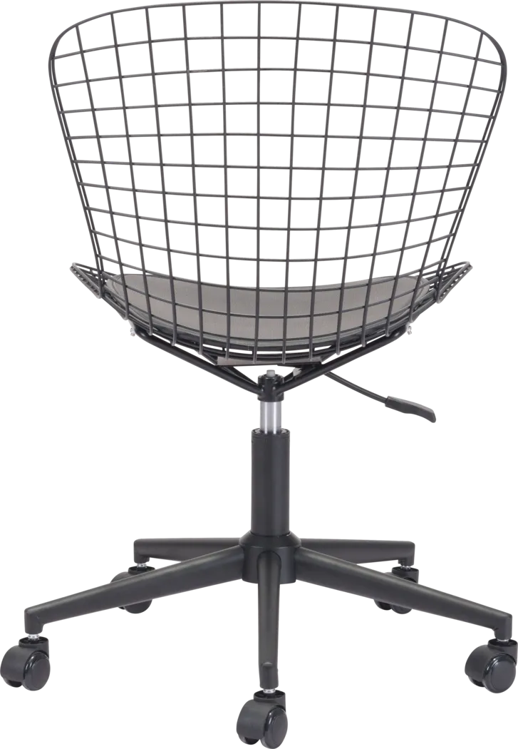 Lamoni Black Desk Chair - Thumbnail - Image 5