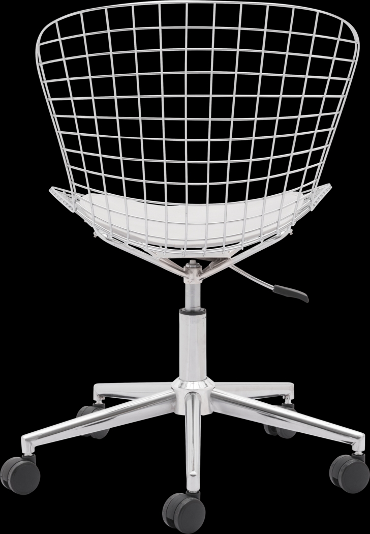 Lamoni White Desk Chair - Thumbnail - Image 4