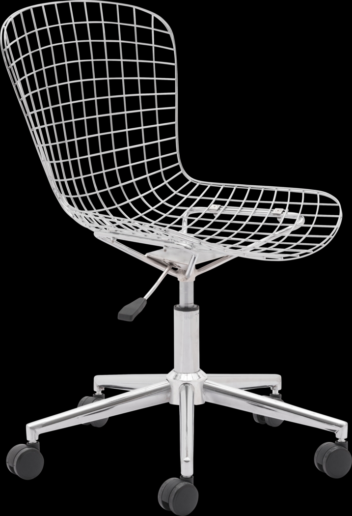 Lamoni White Desk Chair - Thumbnail - Image 5