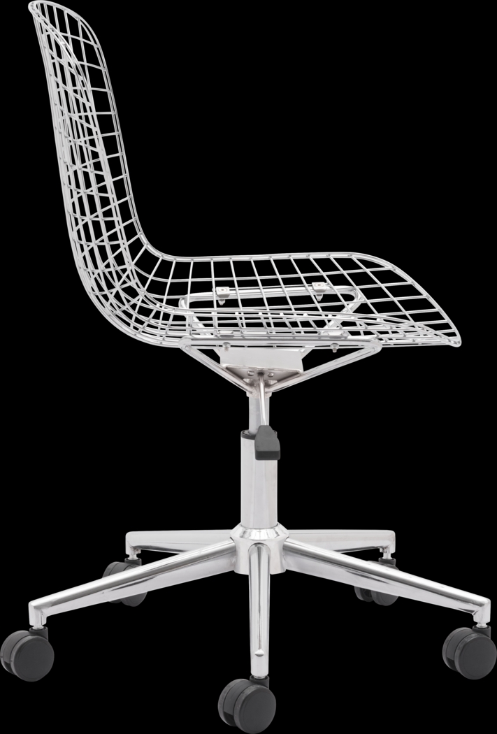 Lamoni White Desk Chair - Thumbnail - Image 6