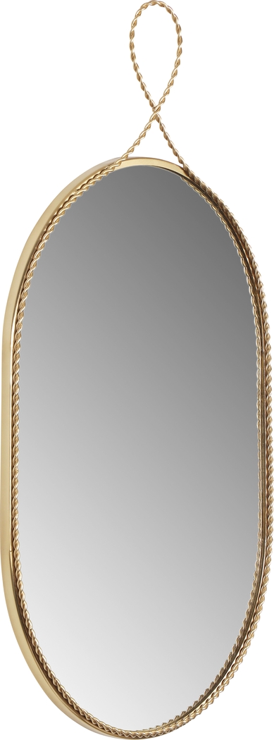 Lampasas Gold Oval Mirror - Thumbnail - Image 3