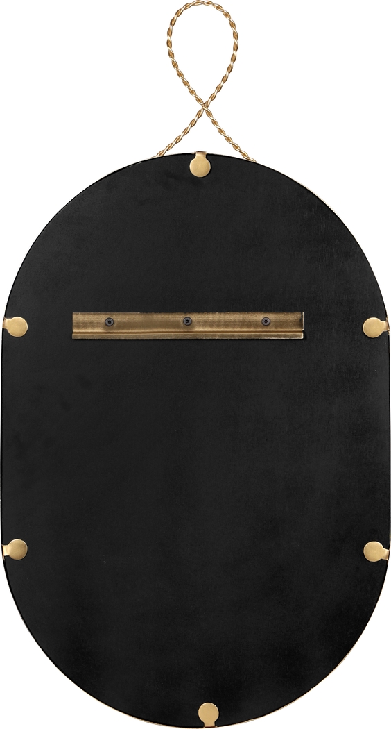 Lampasas Gold Oval Mirror - Thumbnail - Image 4