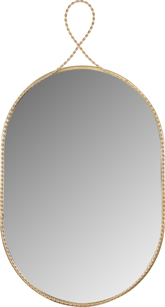 Lampasas Gold Oval Mirror - Thumbnail - Image 1