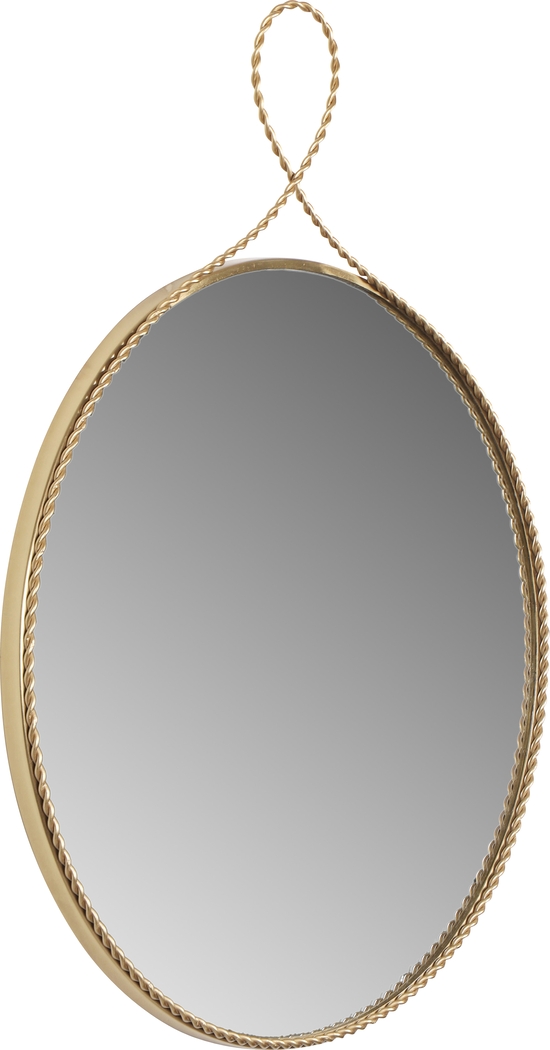 Lampasas Gold Round Mirror - Thumbnail - Image 3