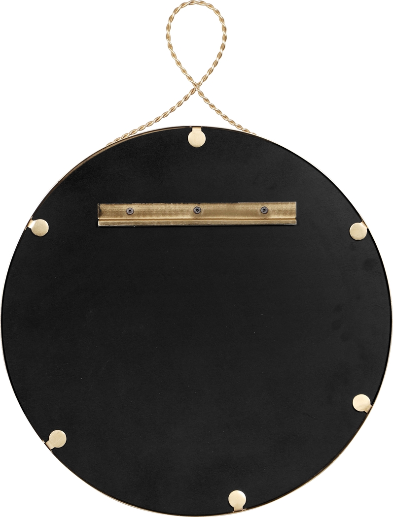 Lampasas Gold Round Mirror - Thumbnail - Image 4