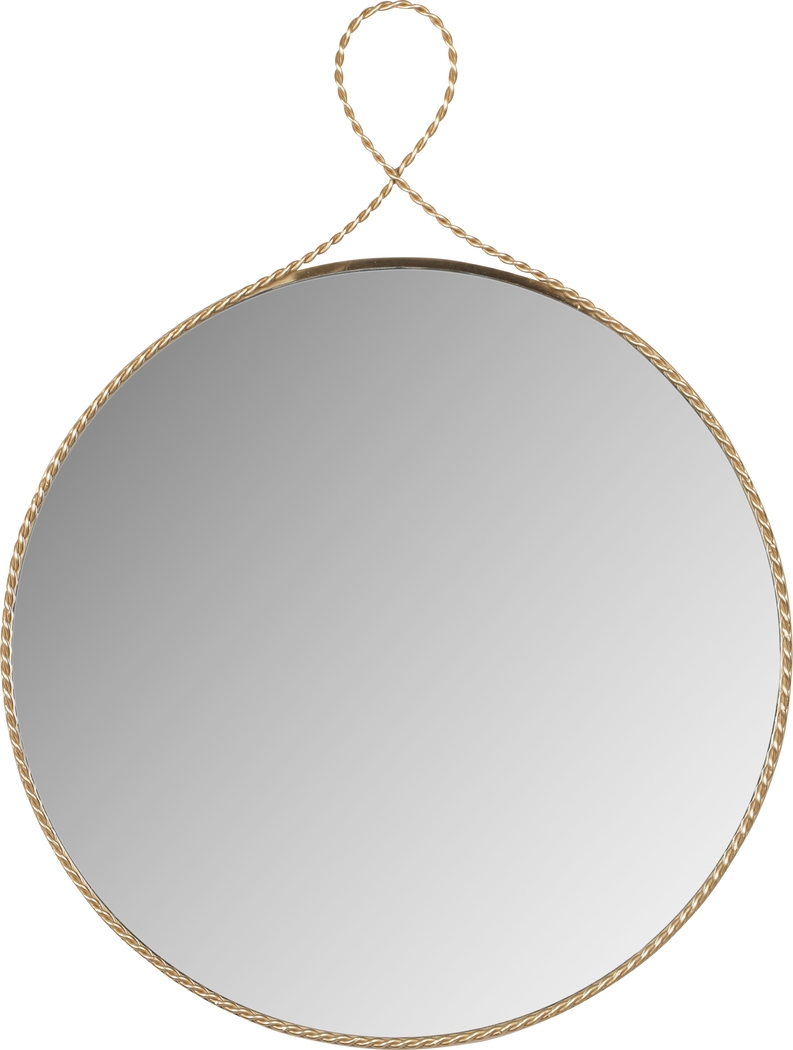 Lampasas Gold Round Mirror - Thumbnail - Image 1
