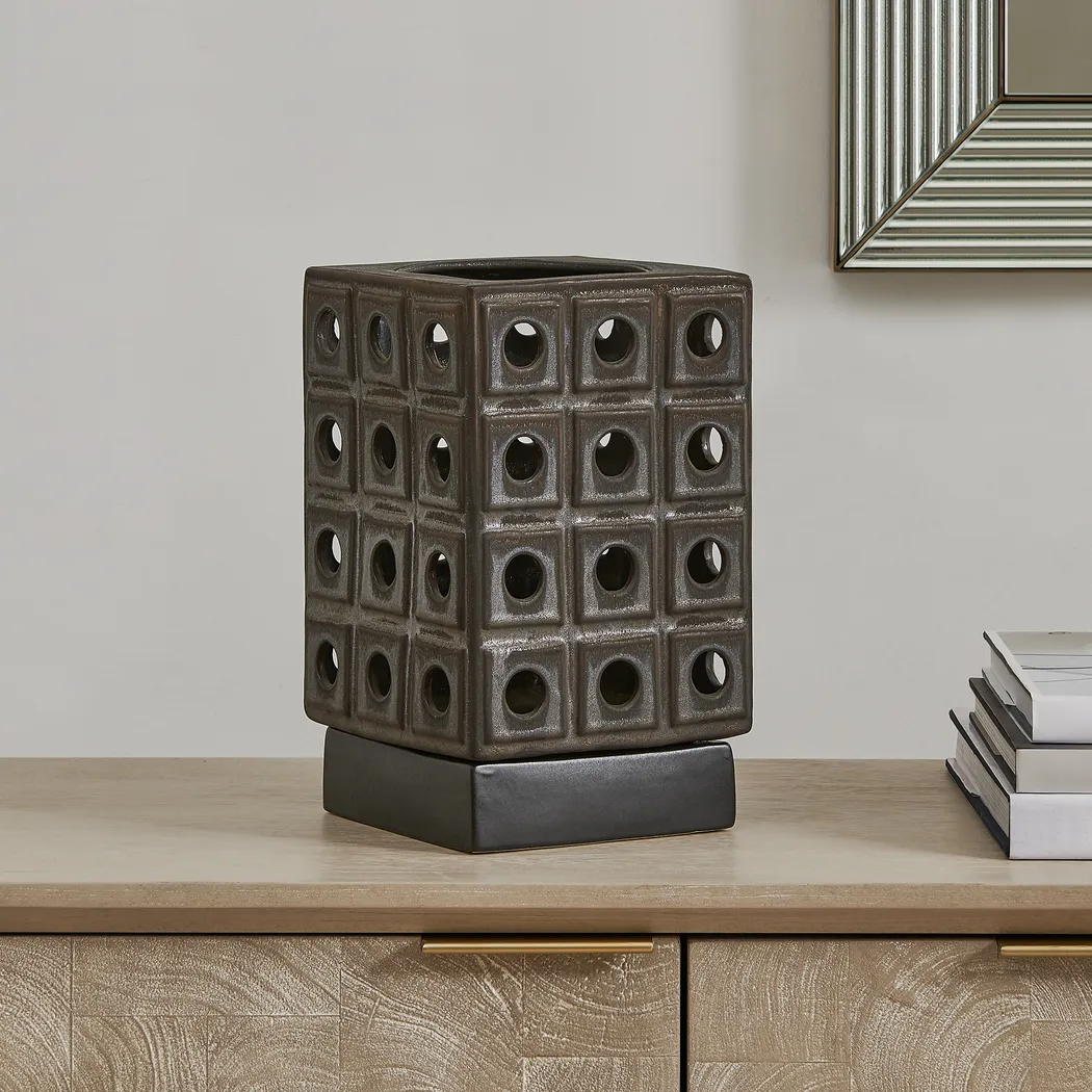 Lamro Brown Indoor/Outdoor Candle Holder - Thumbnail - Image 2