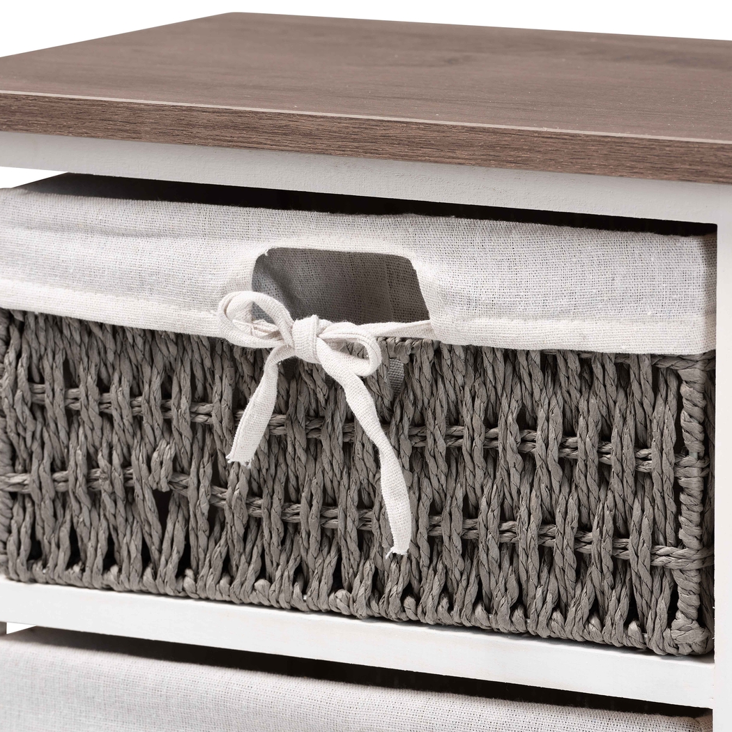 Lancashire White 2 Basket Storage Unit - Thumbnail - Image 5