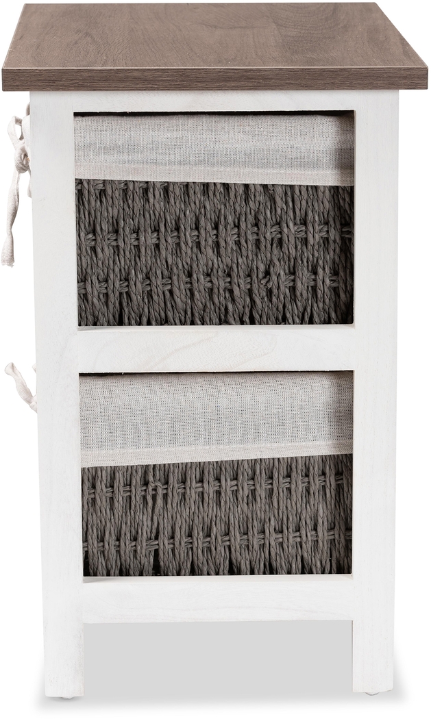Lancashire White 2 Basket Storage Unit - Thumbnail - Image 6