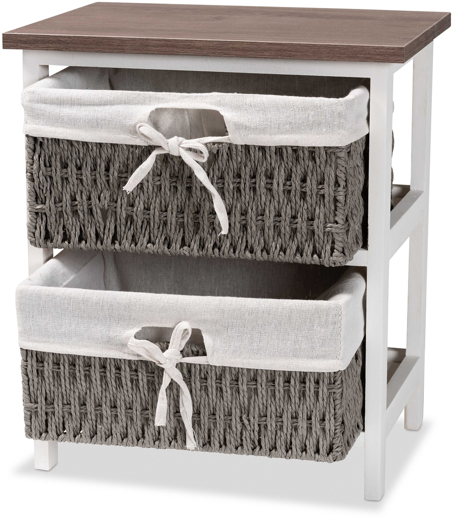 Lancashire White 2 Basket Storage Unit - Thumbnail - Image 8
