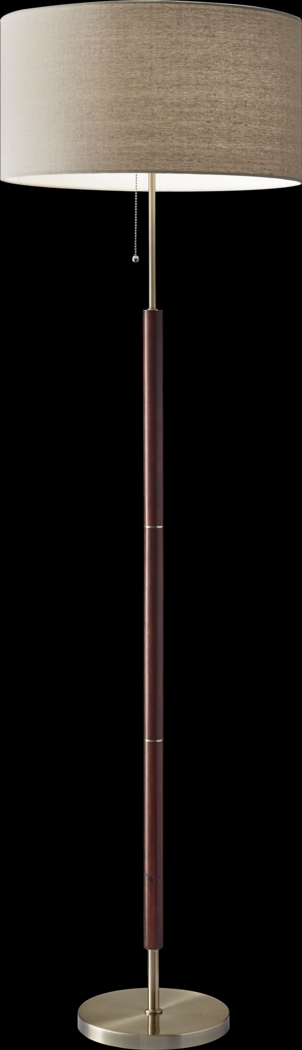 Landmark Lane Walnut Floor Lamp - Thumbnail - Image 1
