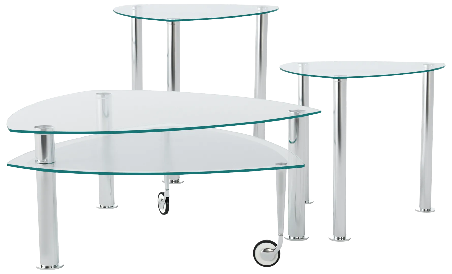 metal 3 pc table set