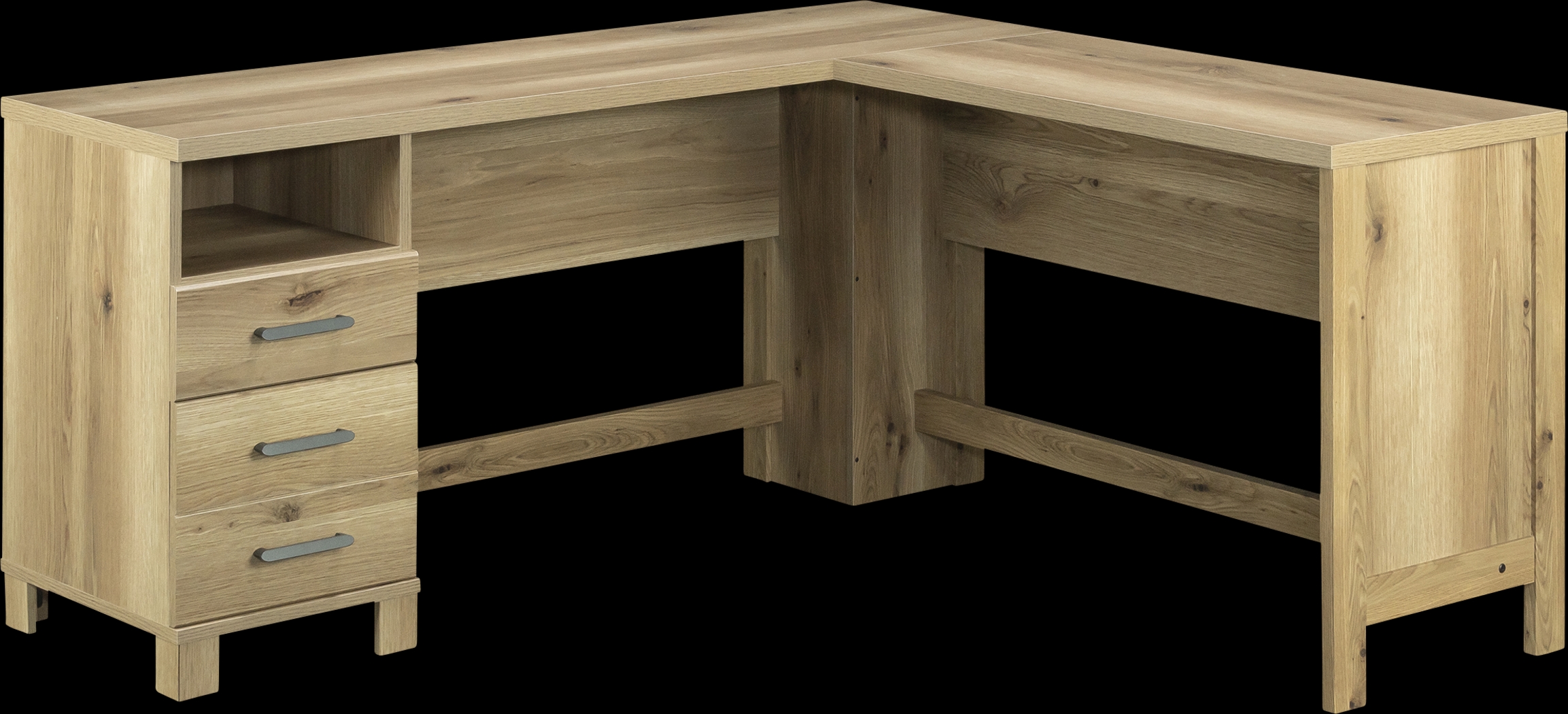 Landmesser Light Brown L-Desk - Thumbnail - Image 1