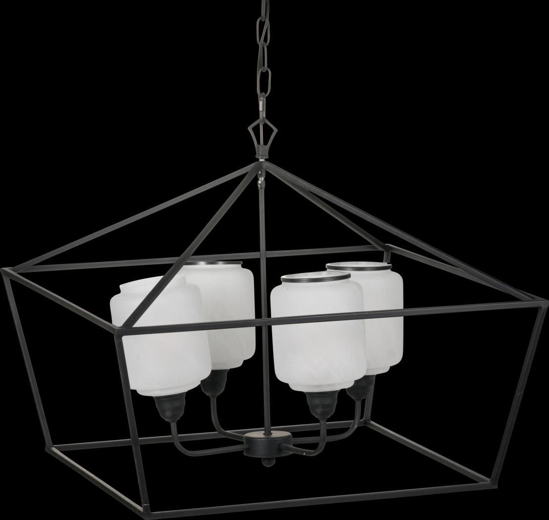 Lando Lane White Chandelier - Thumbnail - Image 1