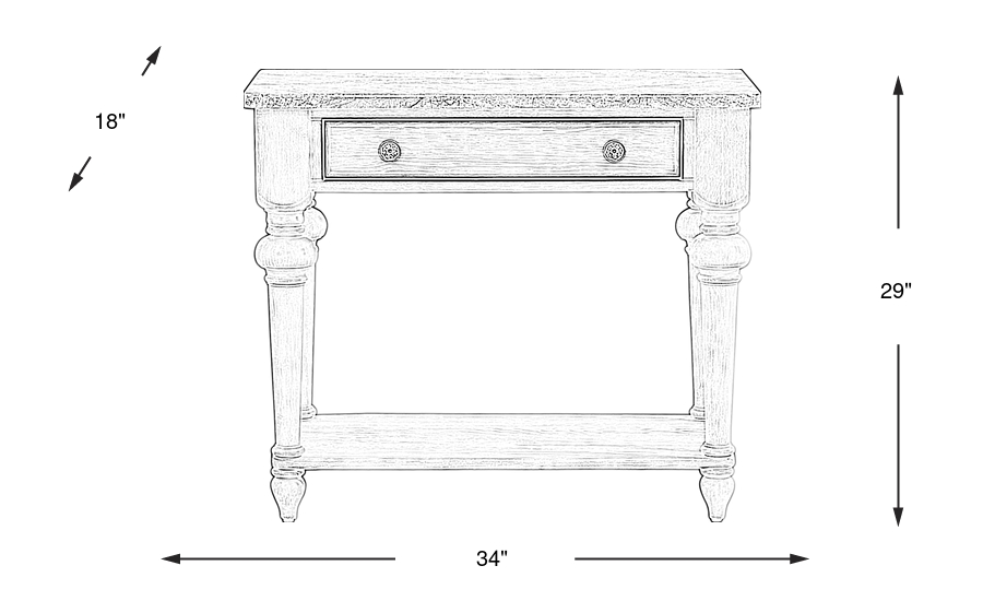 Dimension Image. Please refer to the Dimension Tab on this page for dimension details.