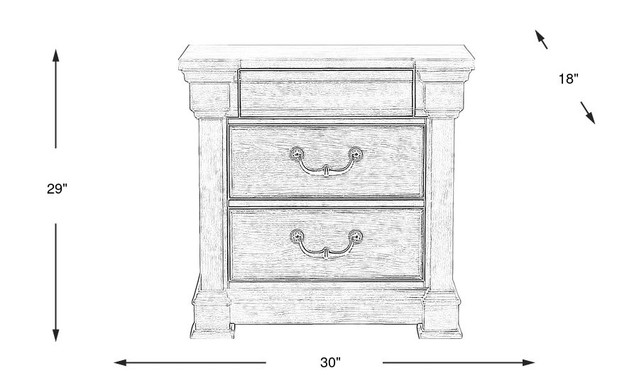 Dimension Image. Please refer to the Dimension Tab on this page for dimension details.