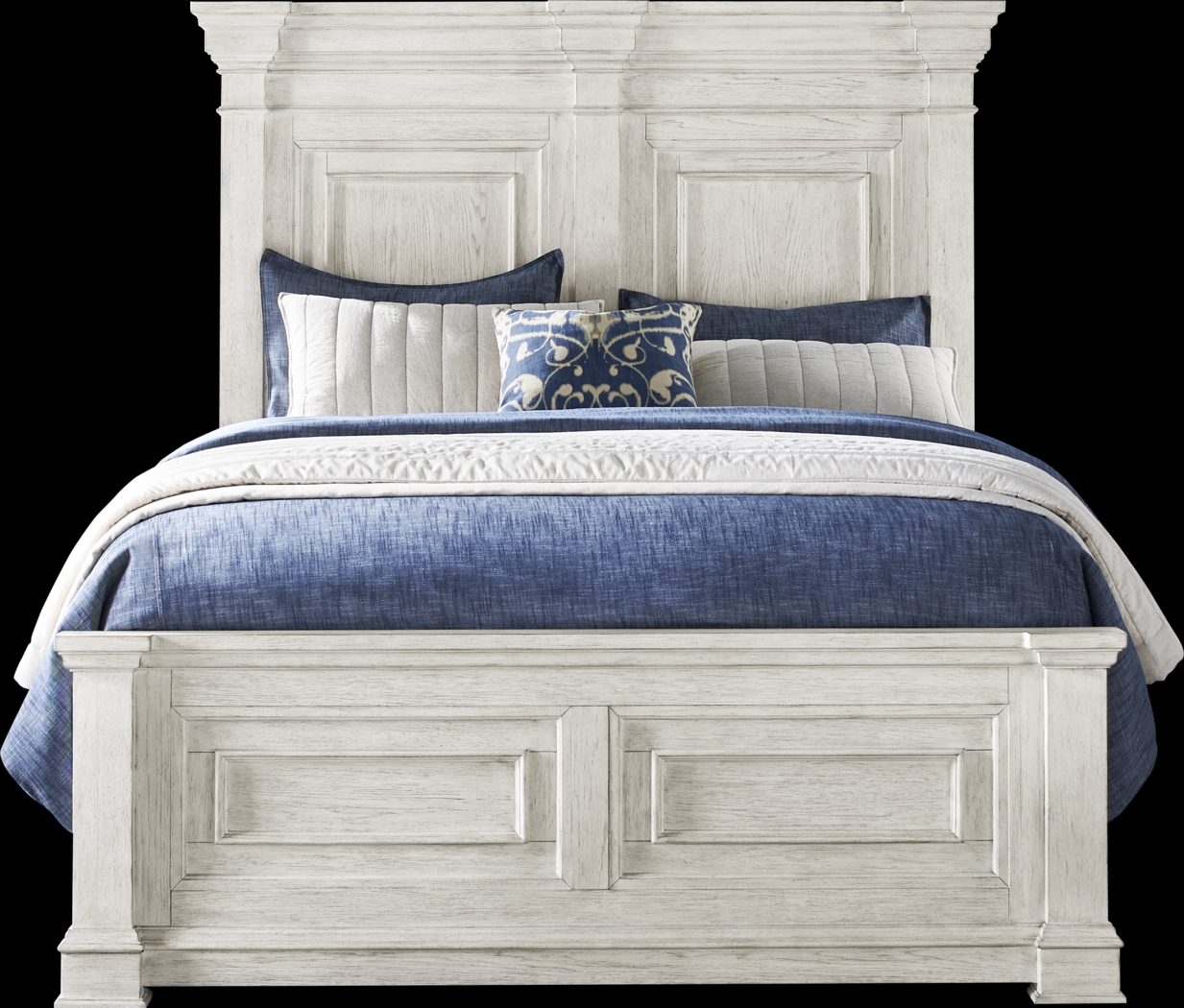 Landon Creek White 7 Pc Queen Panel Bedroom - Thumbnail - Image 2