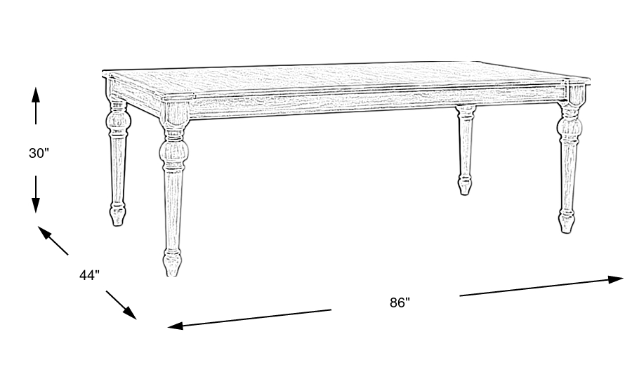 Dimension Image. Please refer to the Dimension Tab on this page for dimension details.