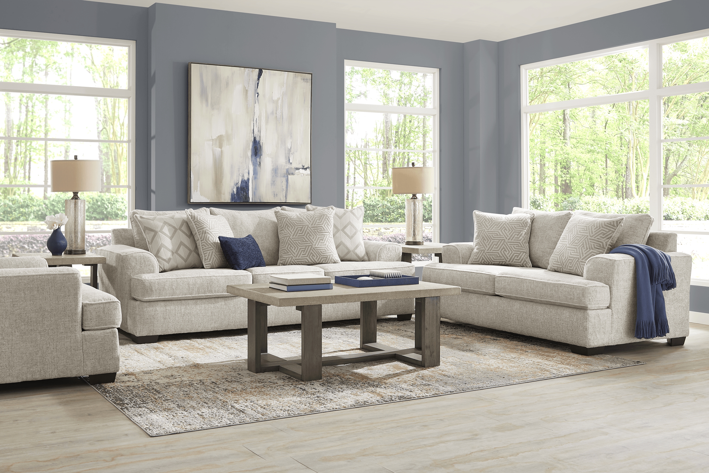 Landon Hills Cream 2 Pc Living Room - Thumbnail - Image 1