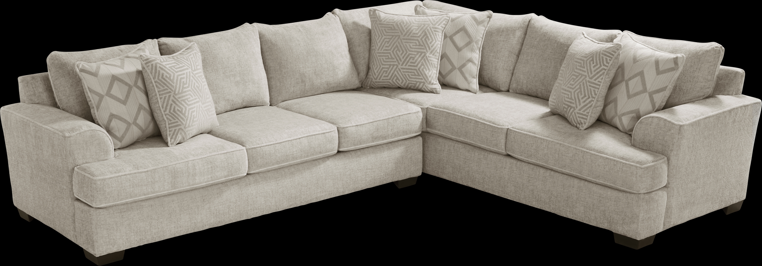Landon Hills Cream 6 Pc Sectional Living Room - Thumbnail - Image 3