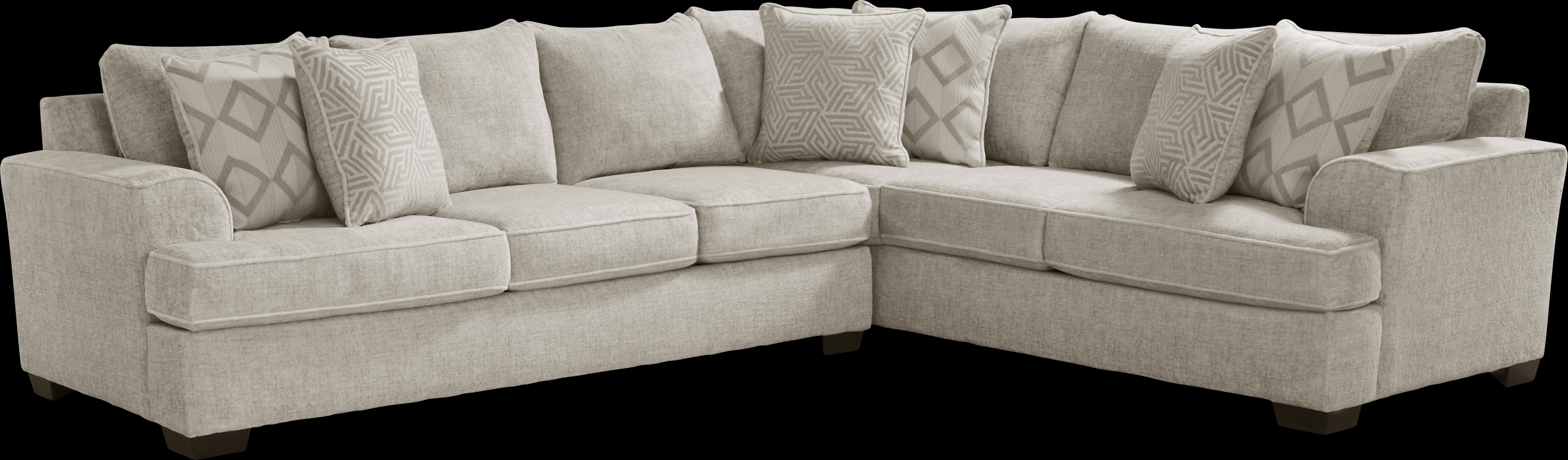 Landon Hills Cream 6 Pc Sectional Living Room - Thumbnail - Image 2