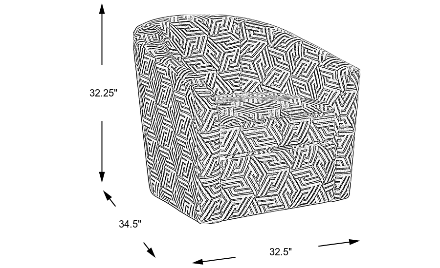 Dimension Image. Please refer to the Dimension Tab on this page for dimension details.