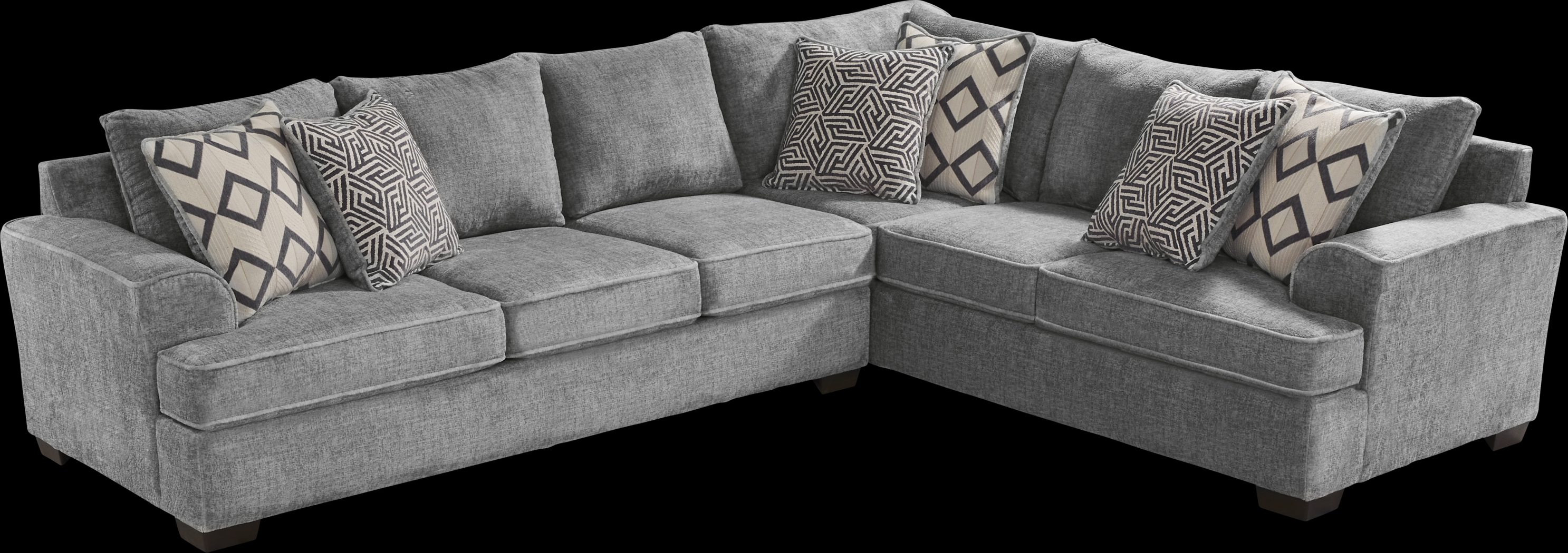 Landon Hills Gray 5 Pc Sectional Living Room - Thumbnail - Image 3
