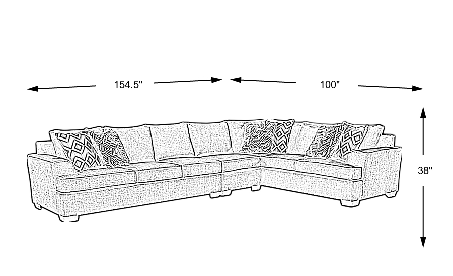 Dimension Image. Please refer to the Dimension Tab on this page for dimension details.