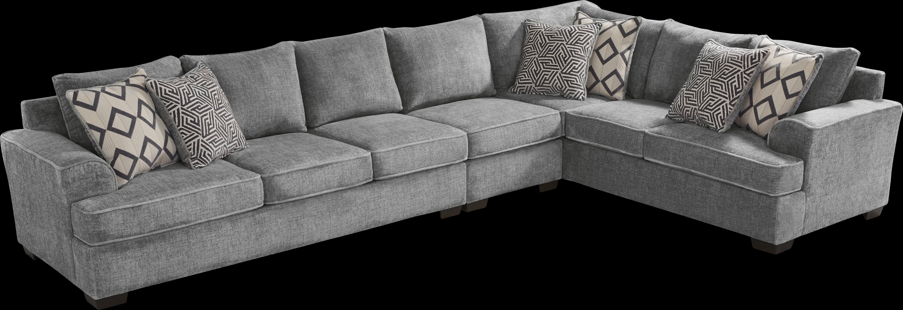Landon Hills Gray 7 Pc Sectional Living Room - Thumbnail - Image 2