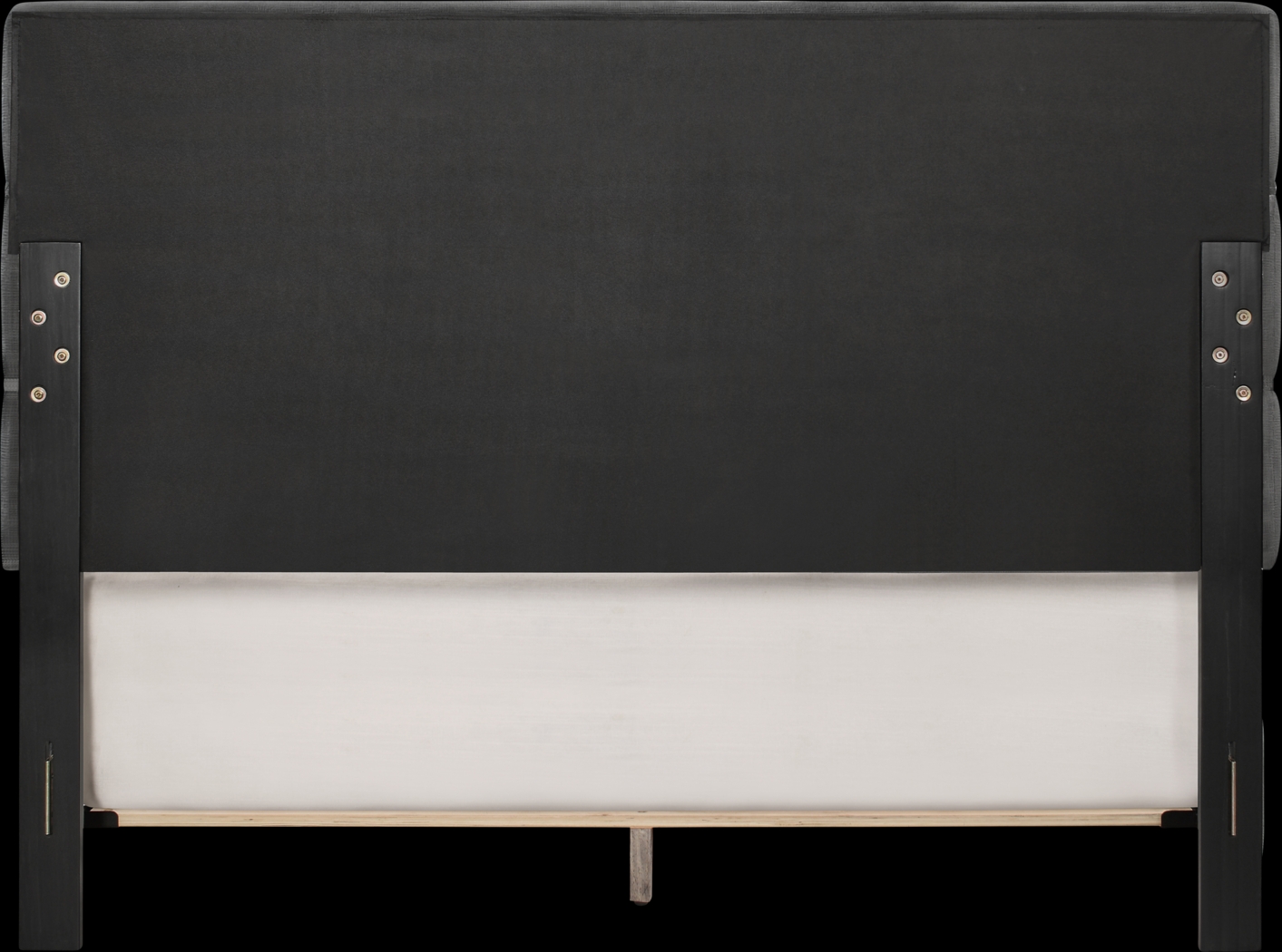 Landon Square Gray Queen Upholstered Bed - Thumbnail - Image 4