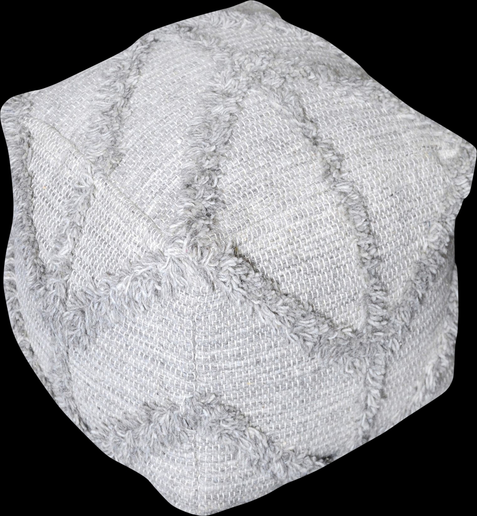 Landress Gray Ottoman - Thumbnail - Image 1